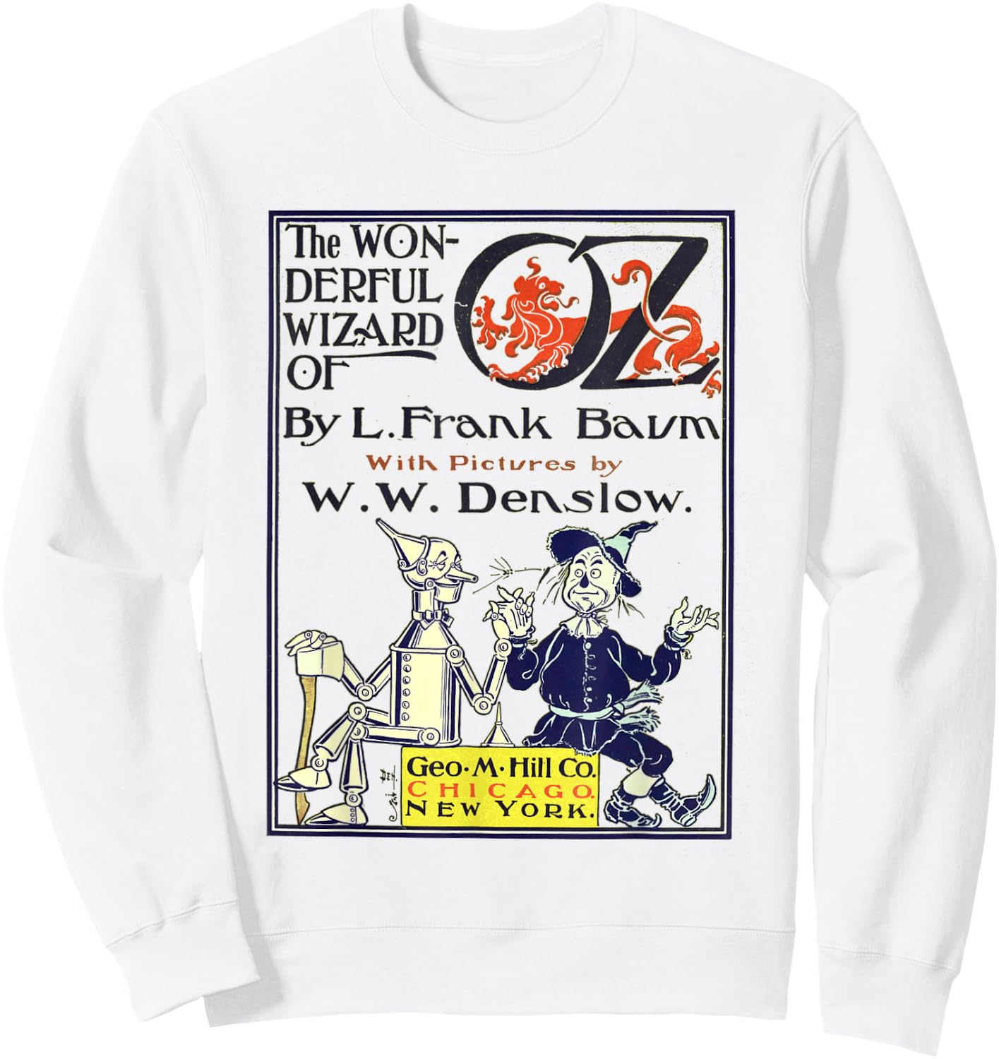 Classic Vintage Book Cover "The Wonderful Wizard of Oz" Sweatshirt - Sweatshirt | White