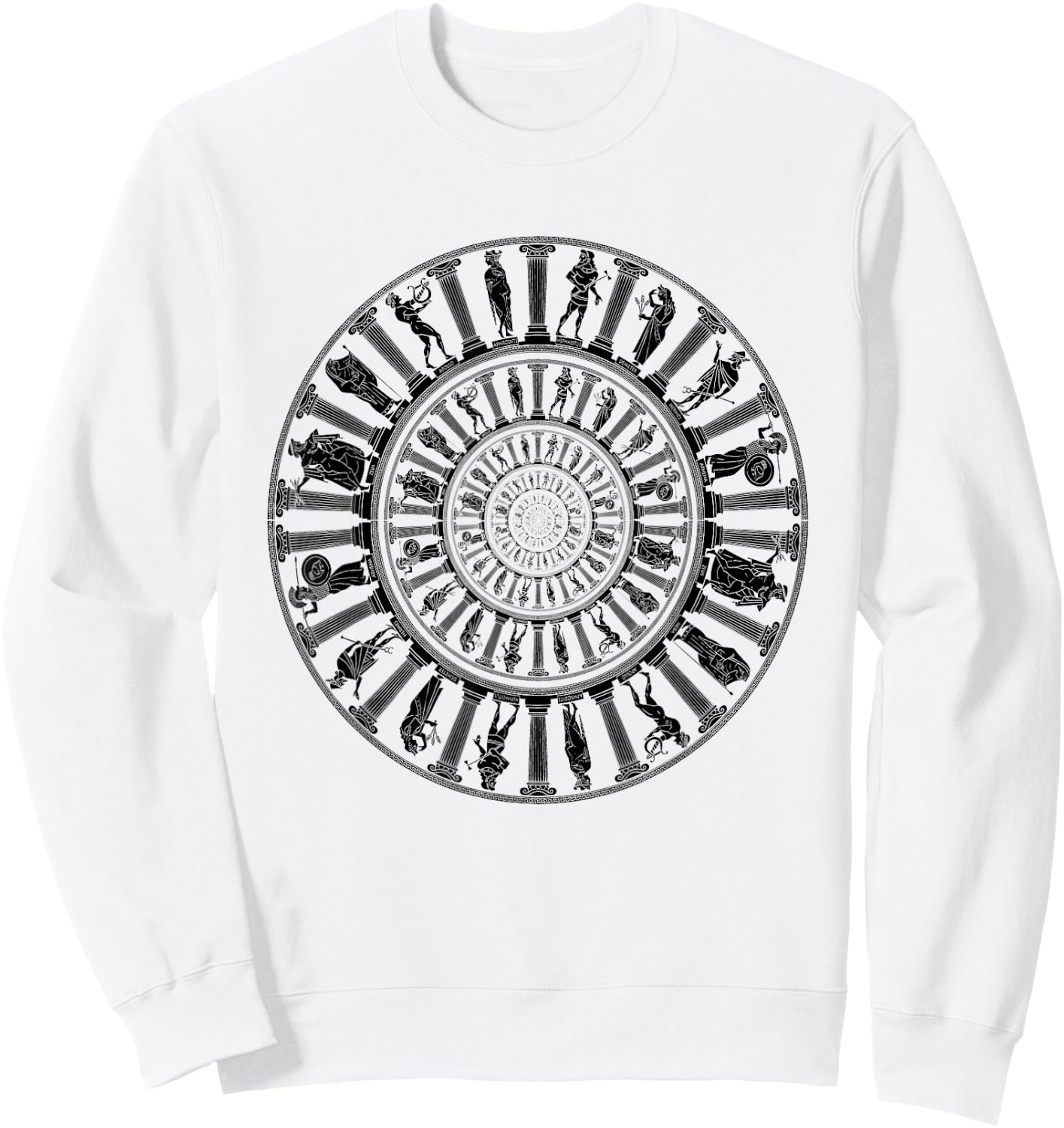 Greek Gods Vortex Ancient Greece Mythology Portal Sweatshirt - Sweatshirt | White