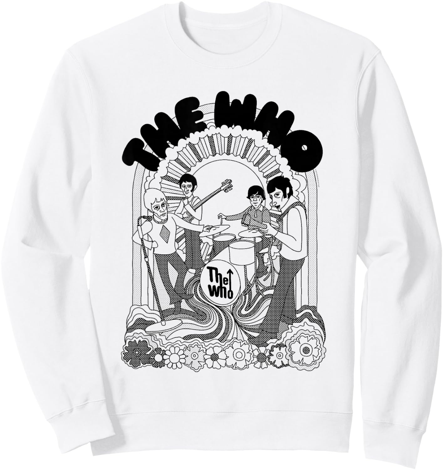 The Who Official 70's Illustration Art Sweatshirt - Sweatshirt | White
