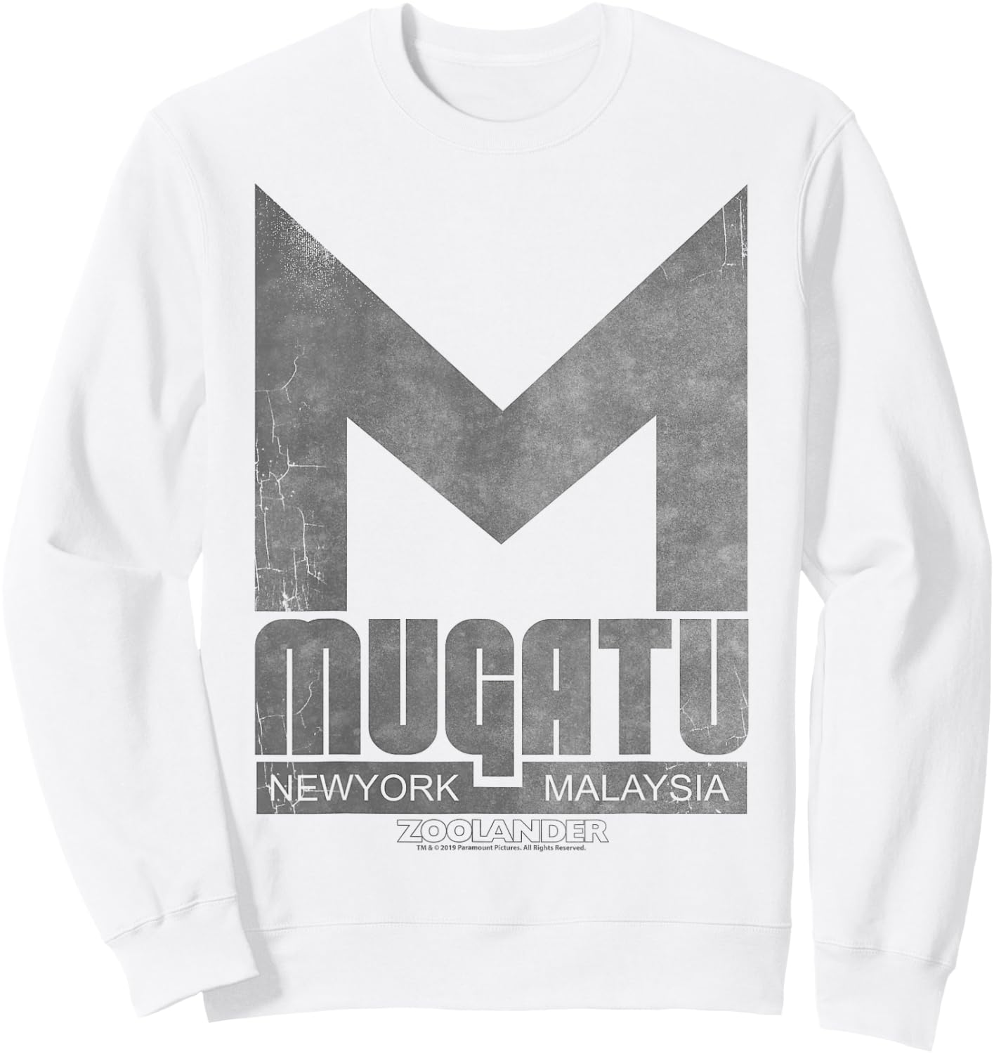 Zoolander Mugatu New York Malaysia Logo Sweatshirt - Sweatshirt | White