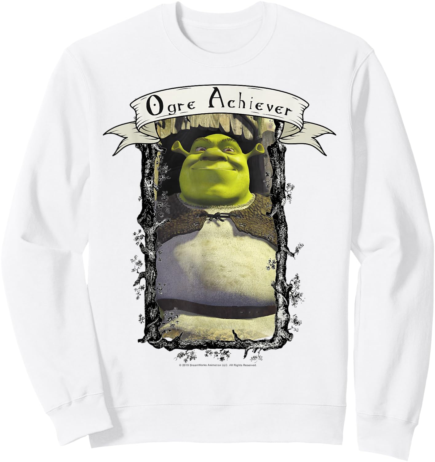 Shrek Ogre Achiever Award Sweatshirt - Sweatshirt | White
