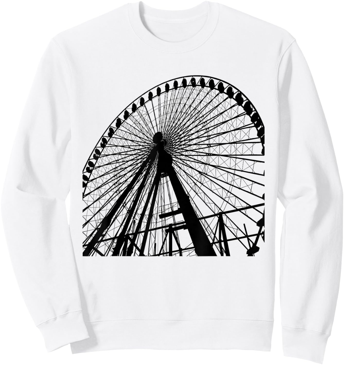 Ferris Wheel Sweatshirt - Sweatshirt | White
