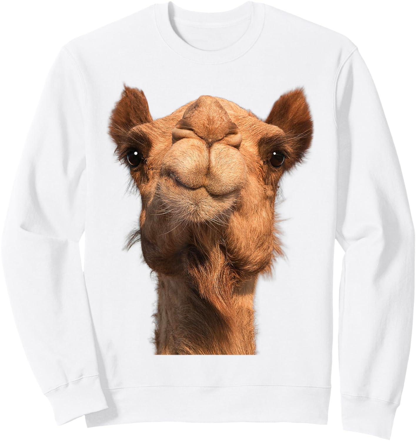 Camel Animal Face Sweatshirt - Sweatshirt | White