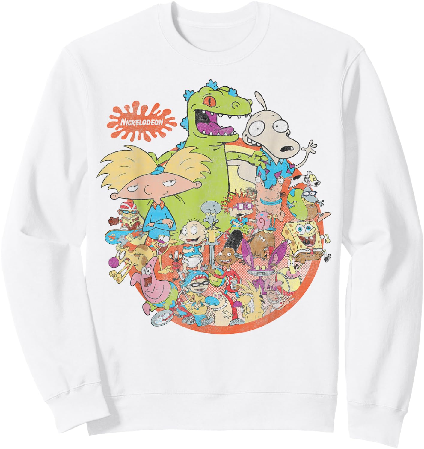 Nickelodeon 90's Nicktoons Graphic Sweatshirt - Sweatshirt | White