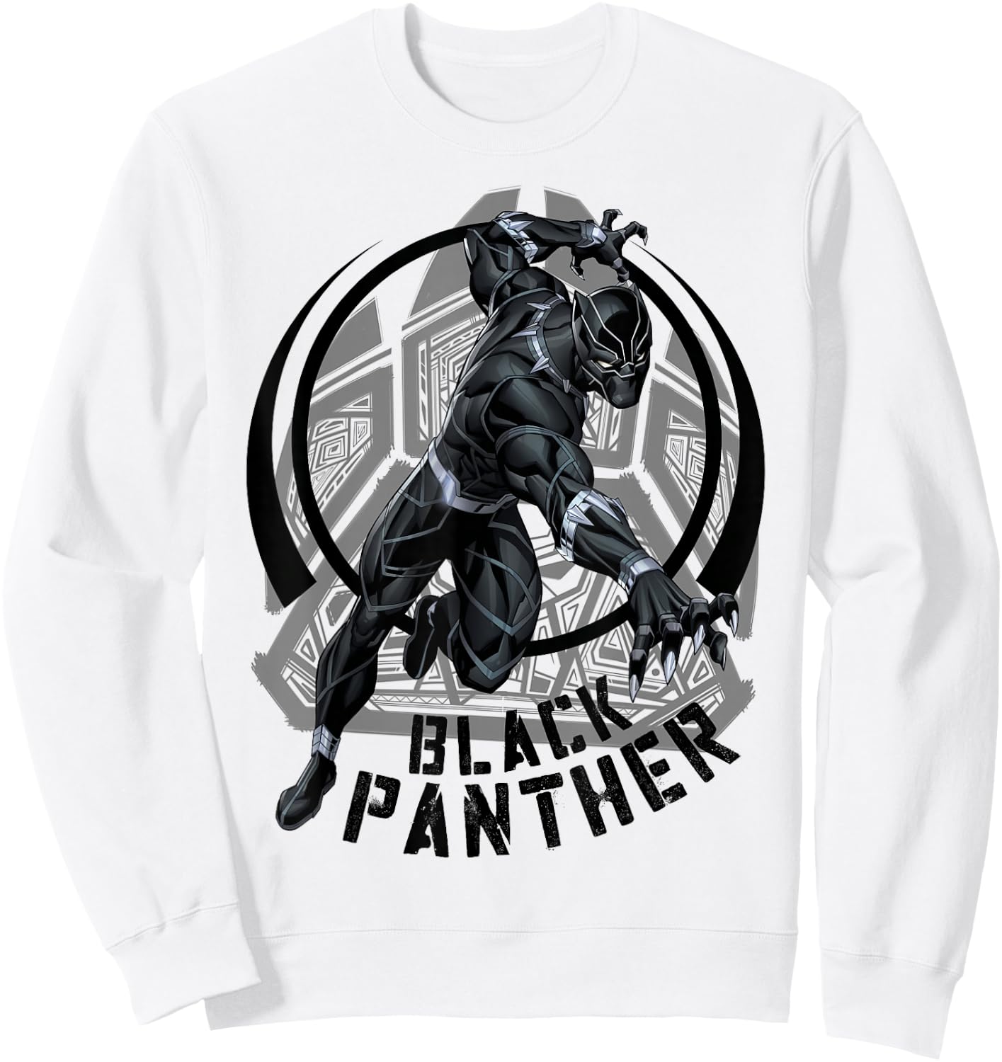 Marvel Black Panther King of Wakanda Paw Graphic Sweatshirt - Sweatshirt | White