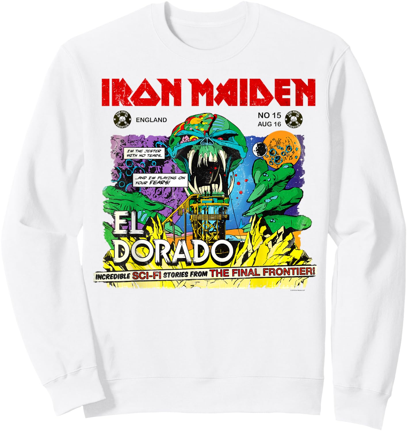 Iron Maiden - El Dorado Sweatshirt - Sweatshirt | White