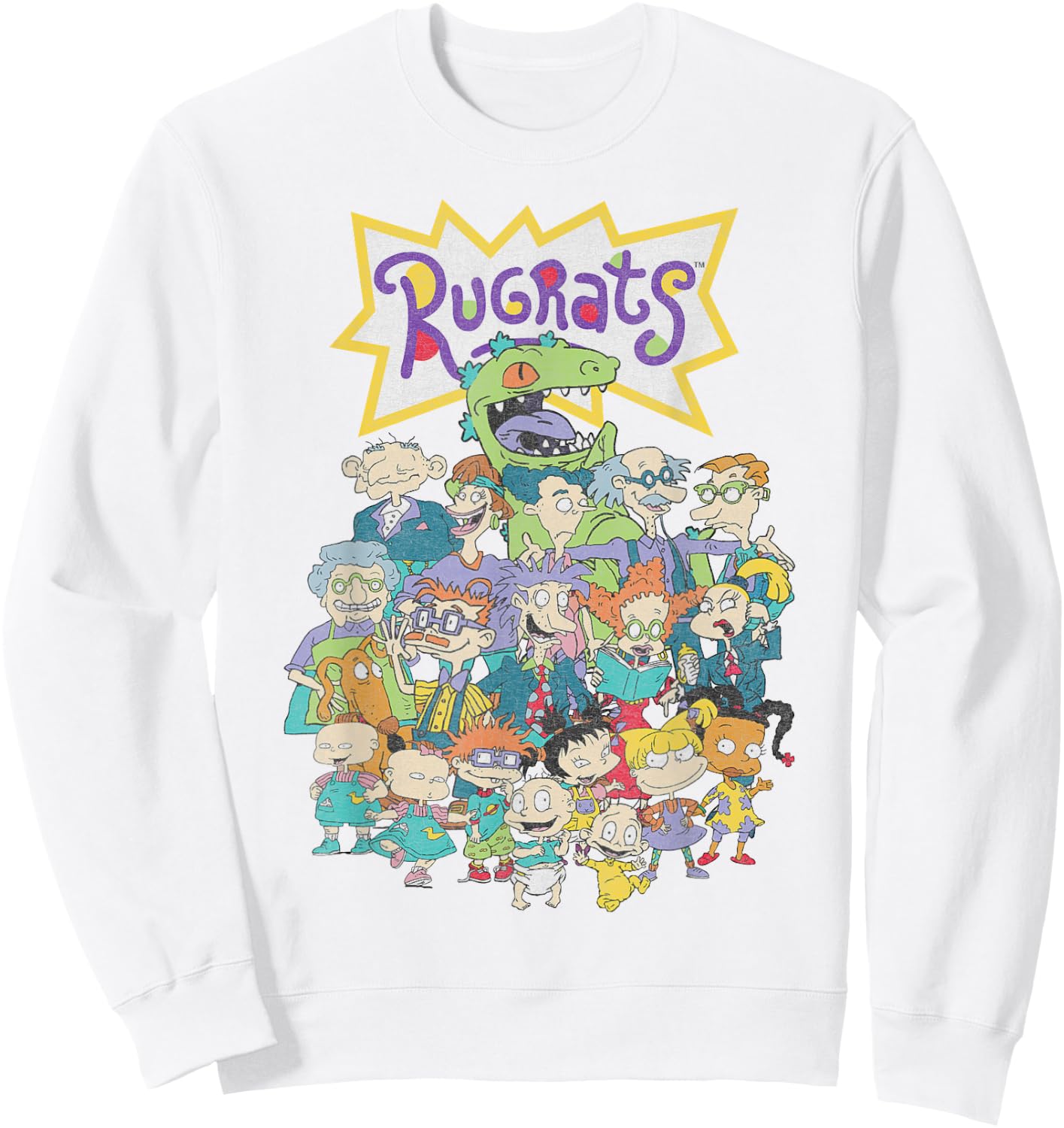 Nickelodeon Rugrats Full Character Portrait Sweatshirt - Sweatshirt | White