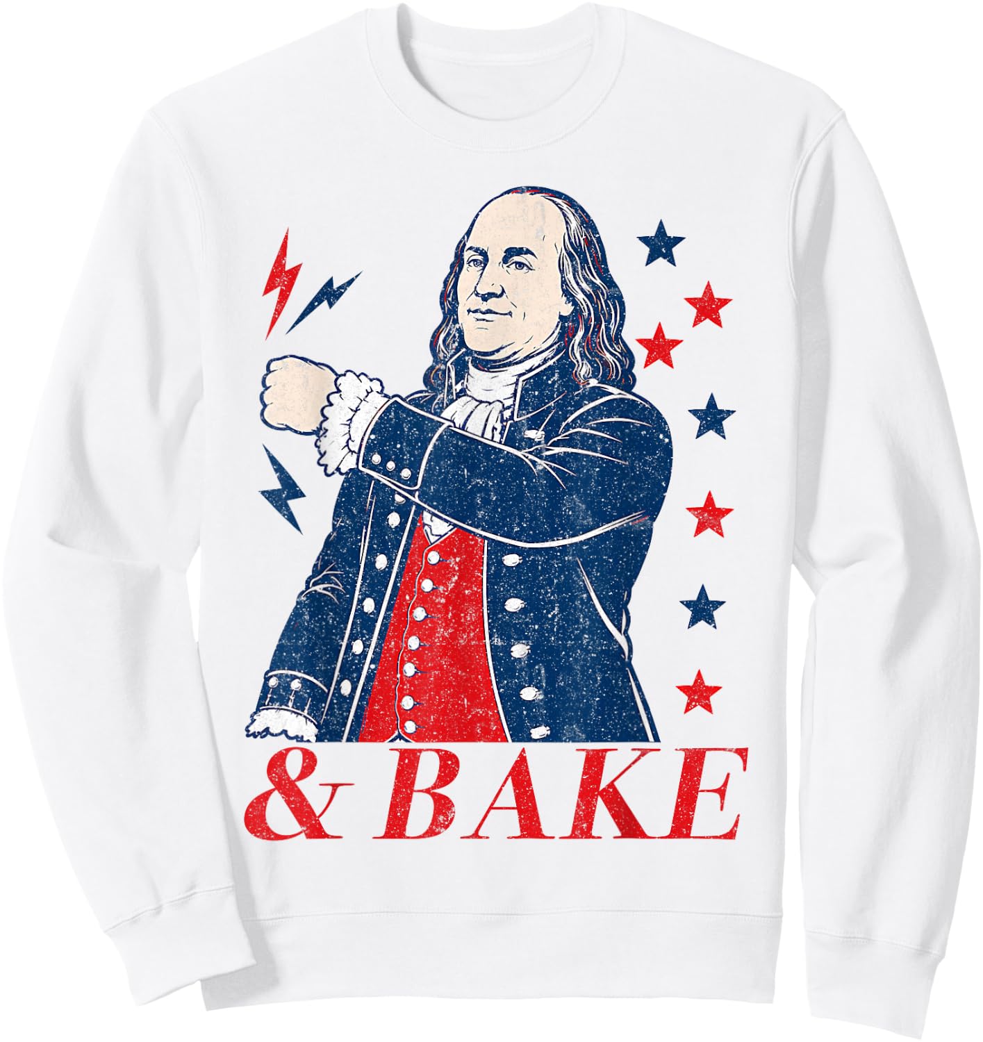 Funny Shake and Bake 4th of July Couple Matching Sweatshirt - Sweatshirt | White