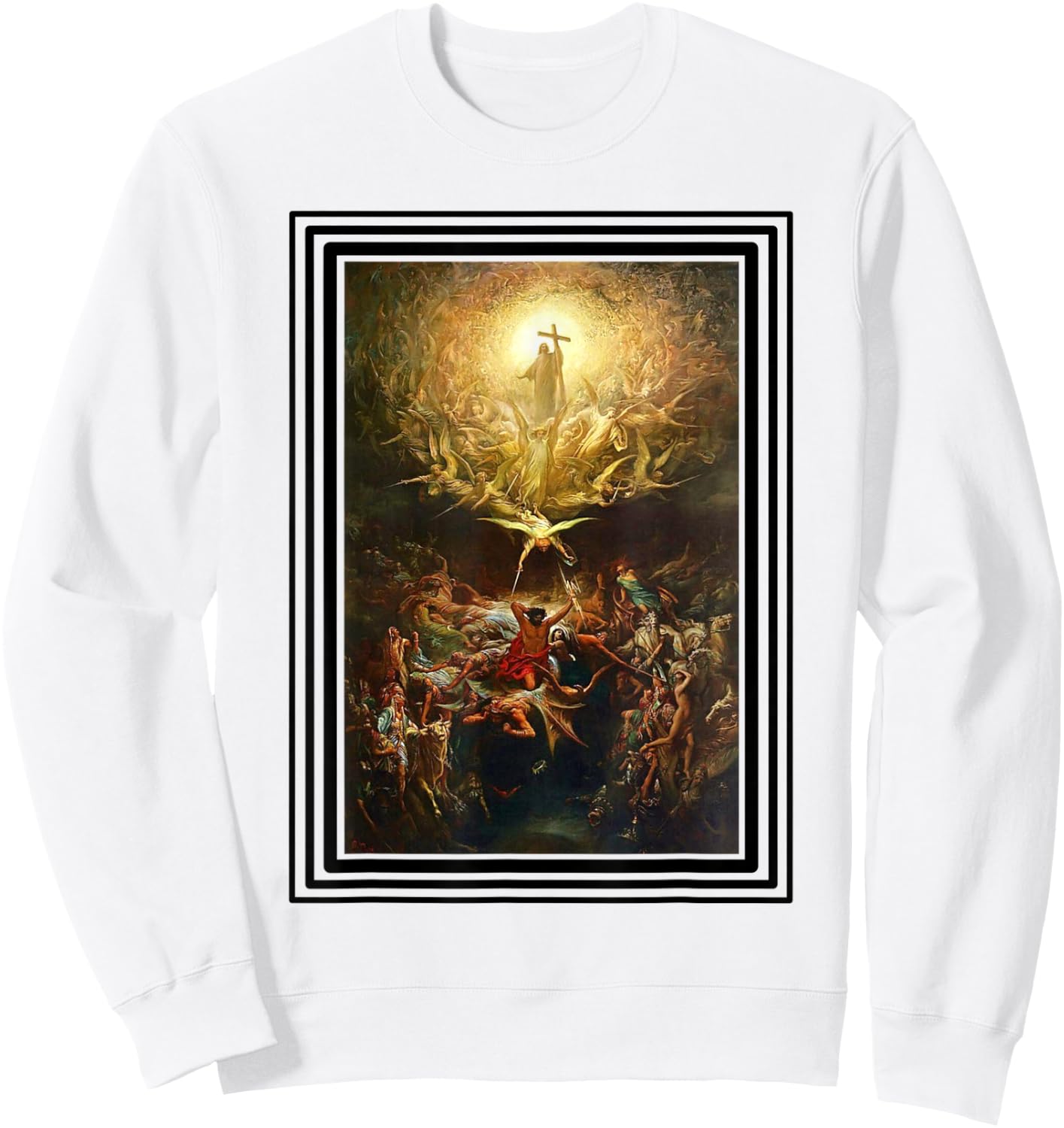 Triumph Of Christianity - Artistic Painting Sweatshirt - Sweatshirt | White