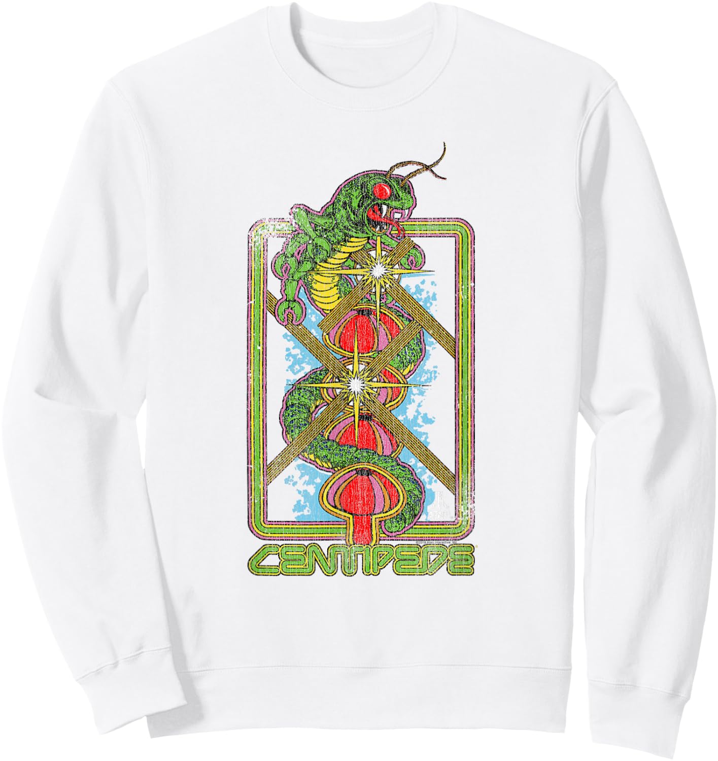 ATARI Centipede Vertical Art Sweatshirt - Sweatshirt | White