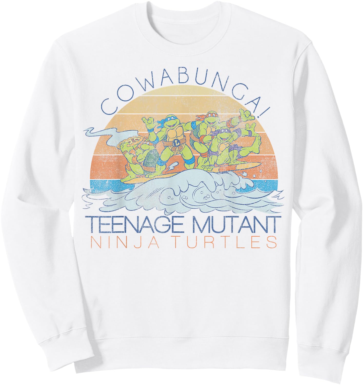 Teenage Mutant Ninja Turtles Cowabunga Surf -Shirt Sweatshirt - Sweatshirt | White