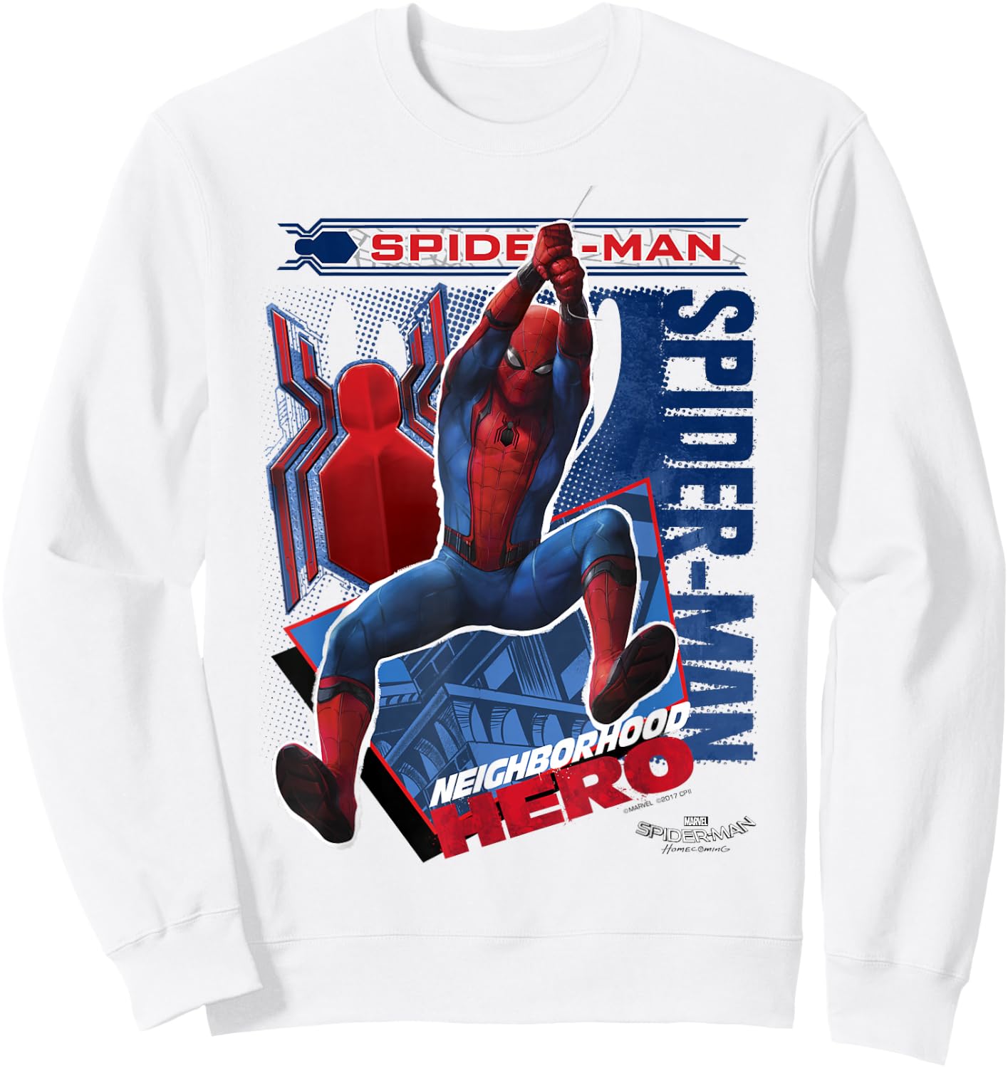 Marvel Spider-Man Homecoming Coming In Hot! Graphic Sweatshirt - Sweatshirt | White