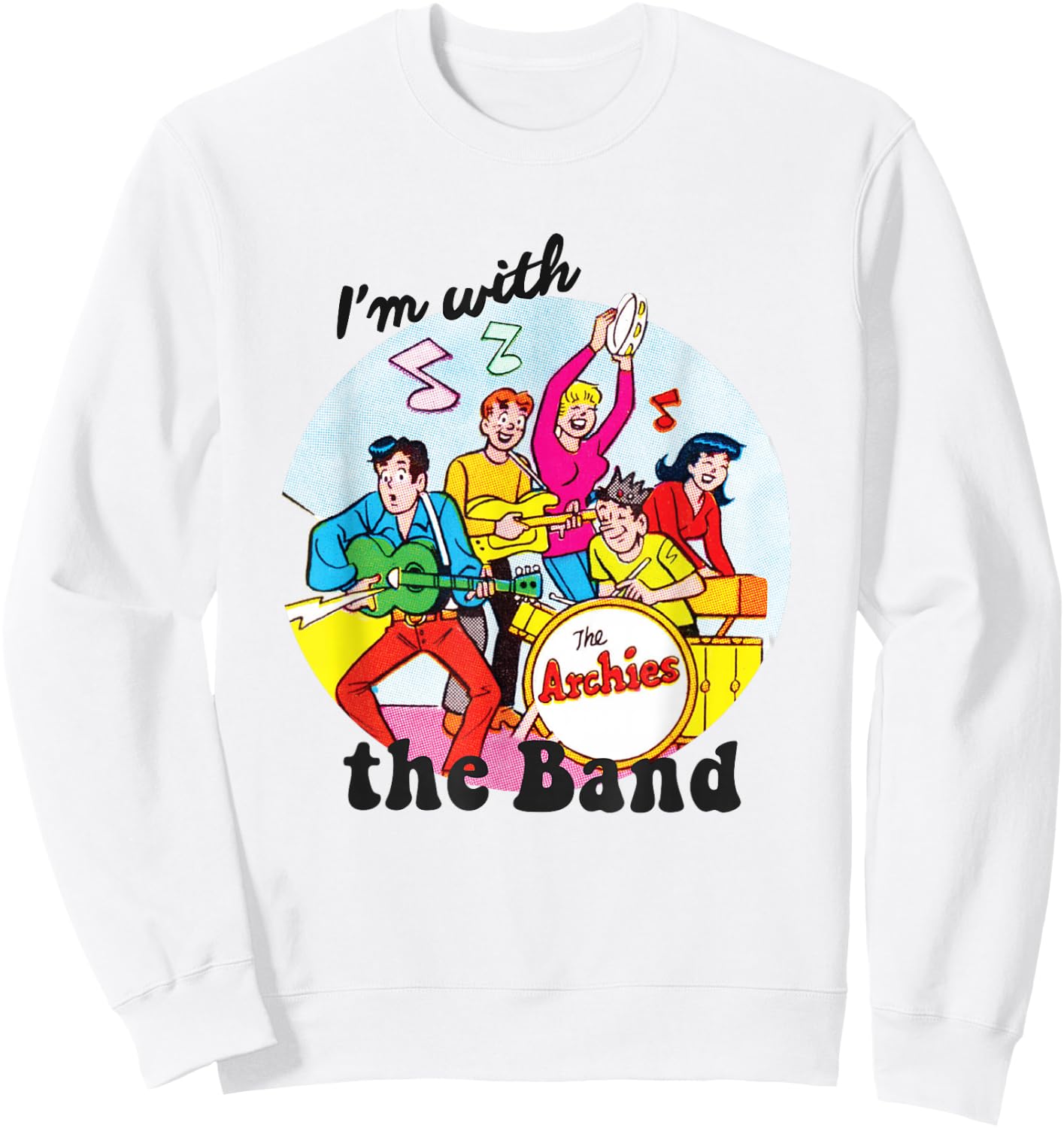 I'm with The Band Archie Comics Small Sweatshirt - Sweatshirt | White