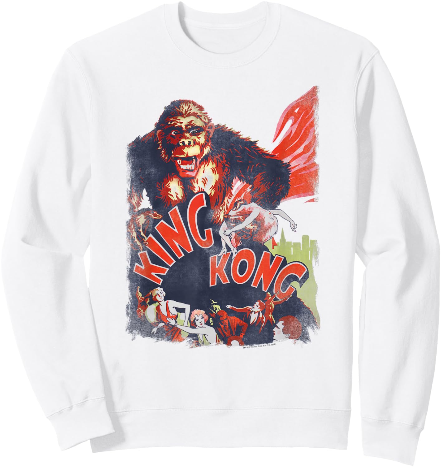 King Kong You Better Run Sweatshirt - Sweatshirt | White