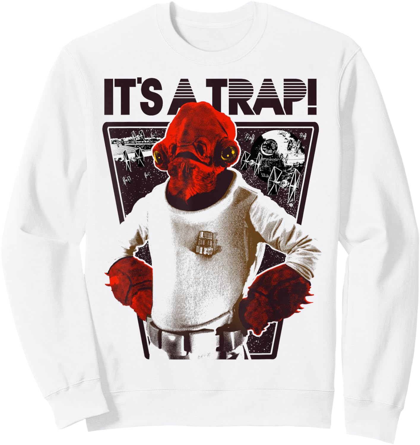 Star Wars Admiral Ackbar It's a Trap! Sweatshirt - Sweatshirt | White