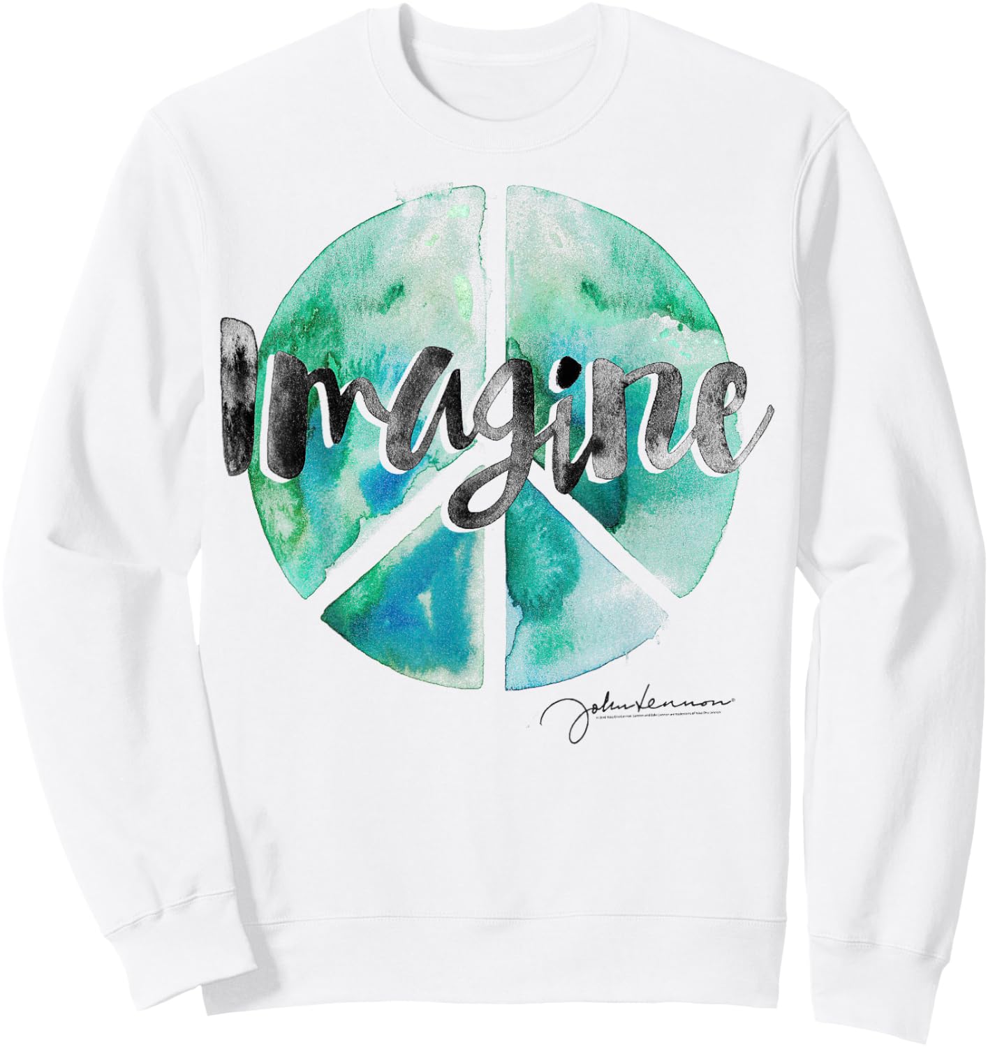 John Lennon - Peace Sign Sweatshirt - Sweatshirt | White