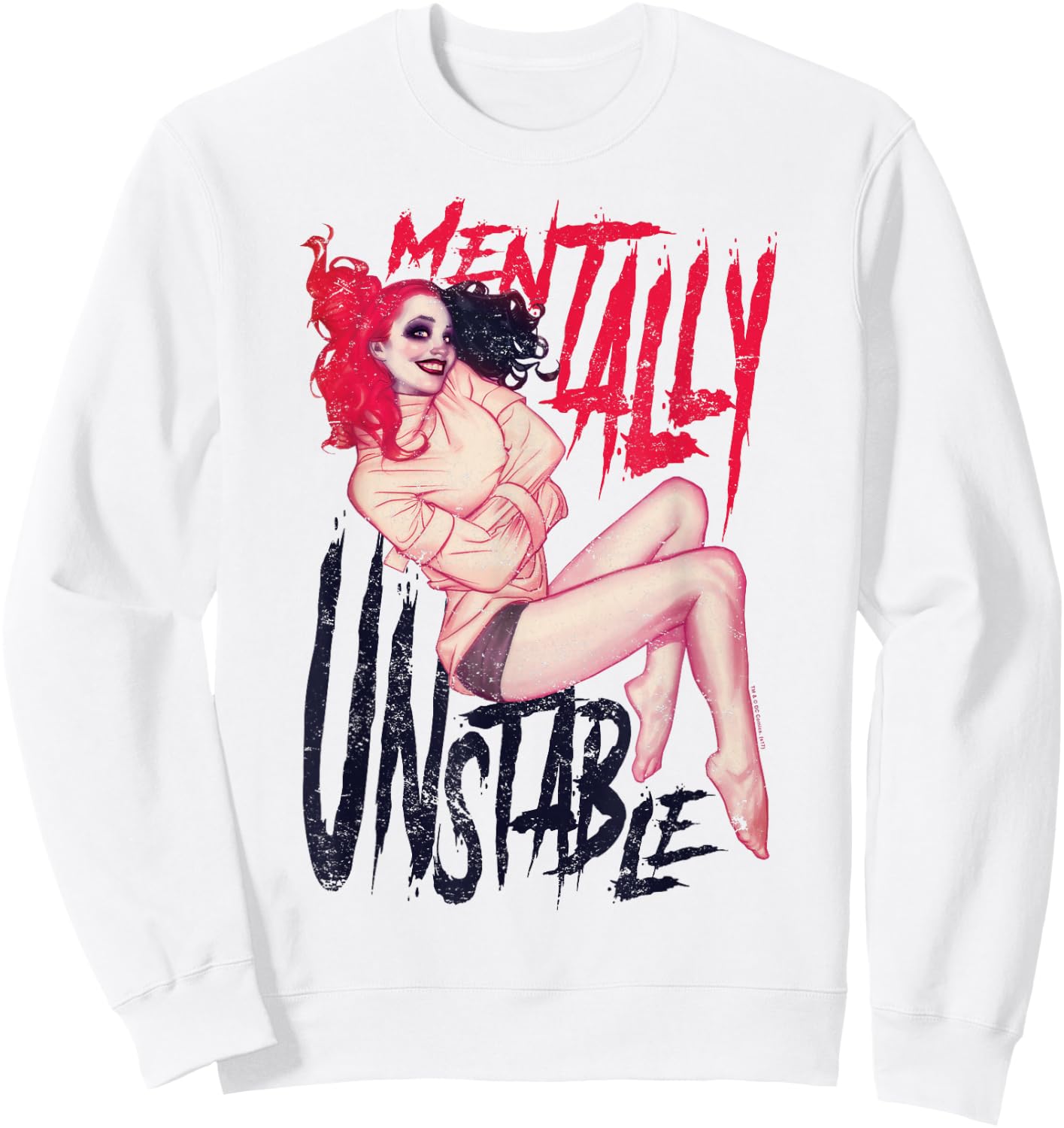 Harley Quinn Unstable Sweatshirt - Sweatshirt | White