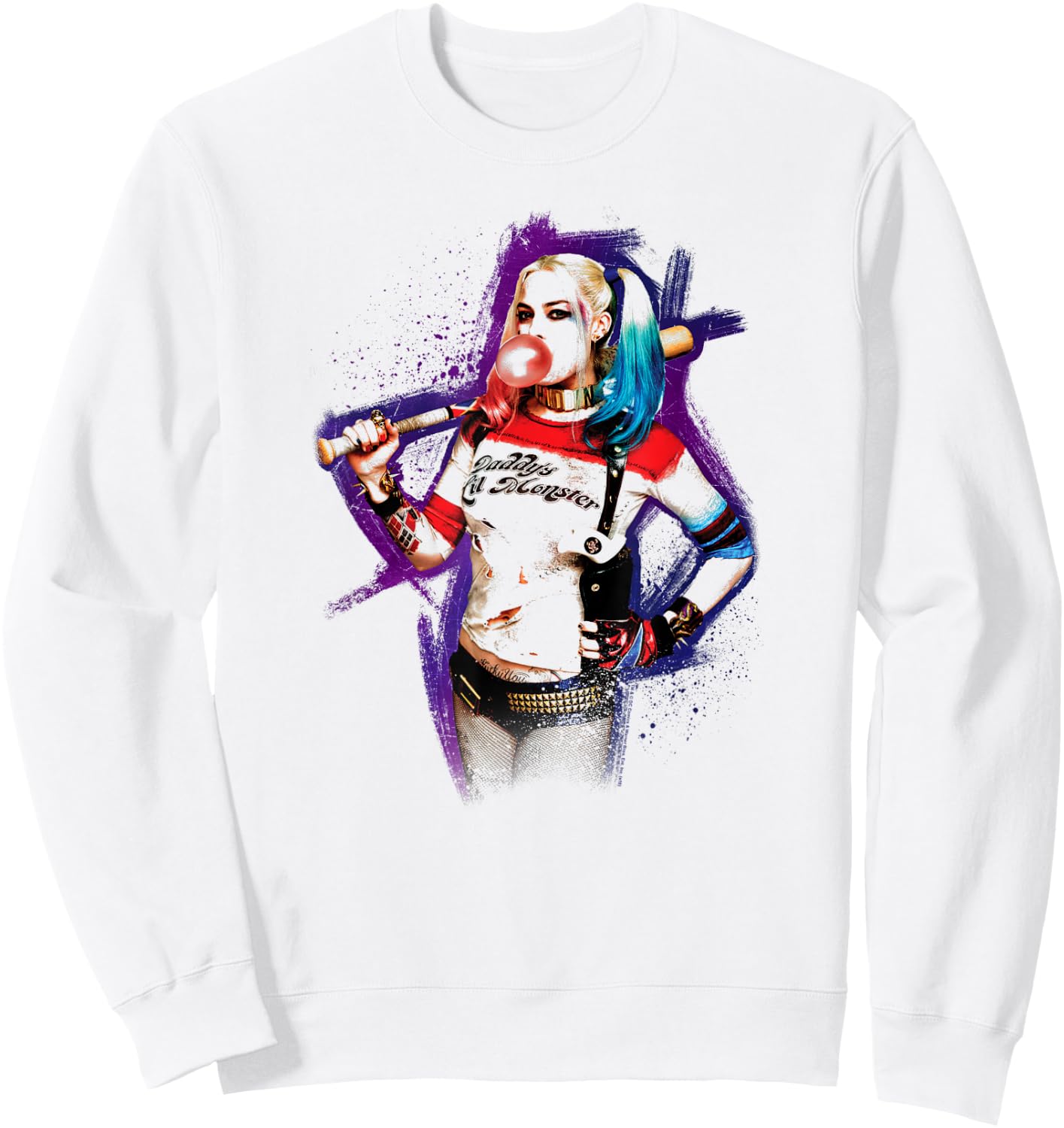 Suicide Squad Harley Quinn Bubble T Shirt Sweatshirt - Sweatshirt | White