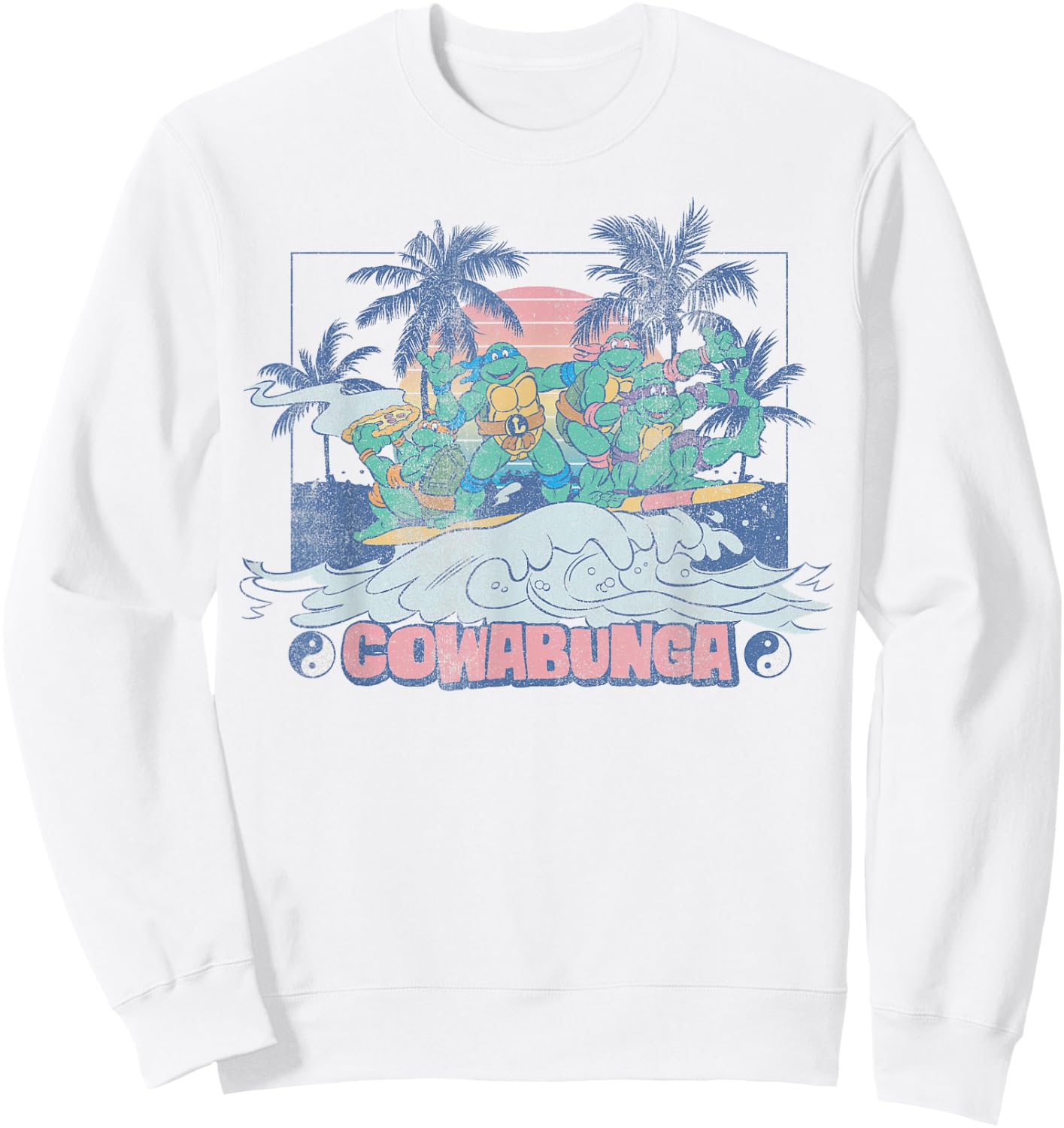 Teenage Mutant Ninja Turtles Ying Yang Cowabunga -Shirt Sweatshirt - Sweatshirt | White