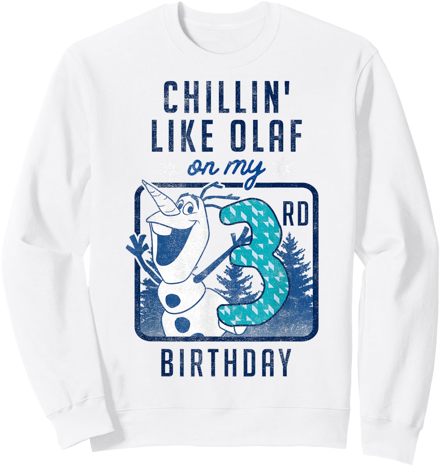 Disney Frozen Olaf Chillin' On My 3rd Birthday Sweatshirt - Sweatshirt | White