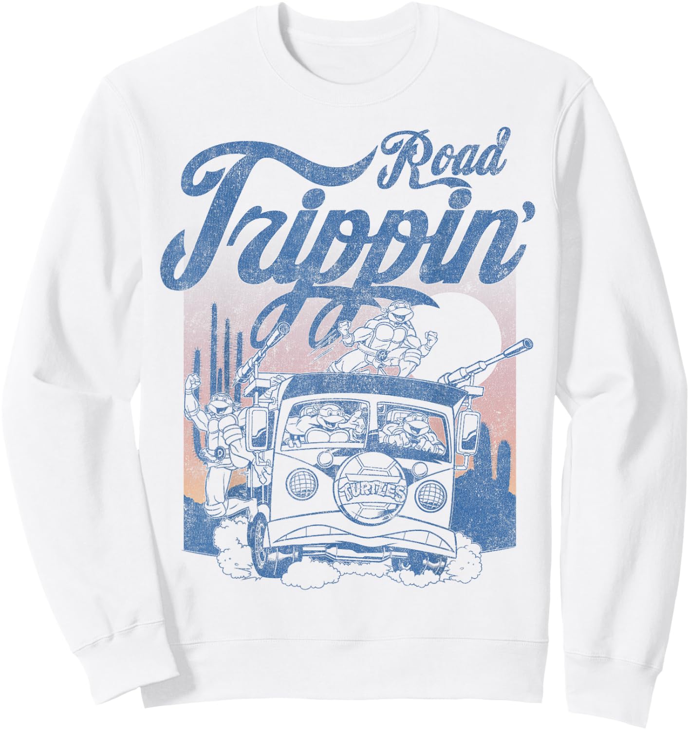Teenage Mutant Ninja Turtles Vintage Road Squad Sweatshirt - Sweatshirt | White