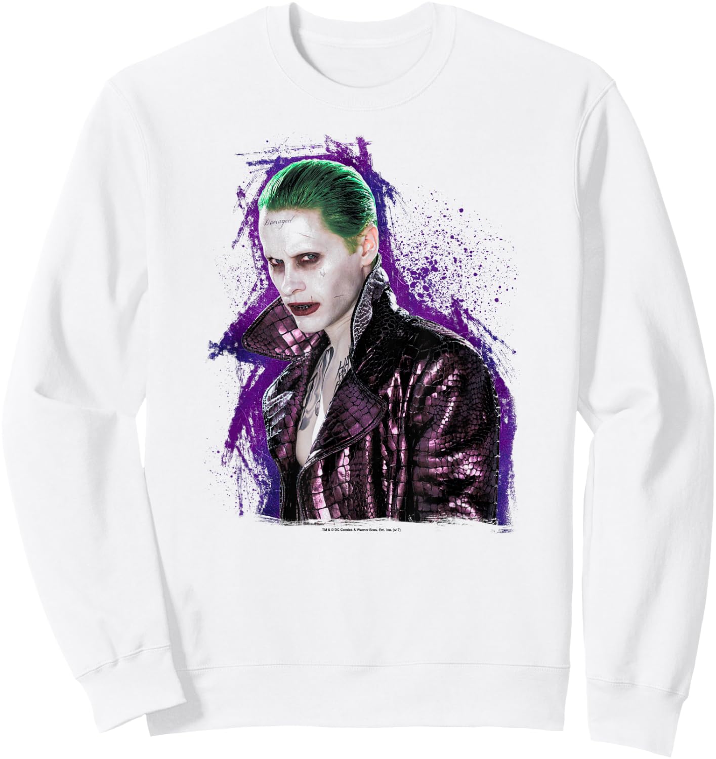 Suicide Squad Joker Stare Sweatshirt - Sweatshirt | White