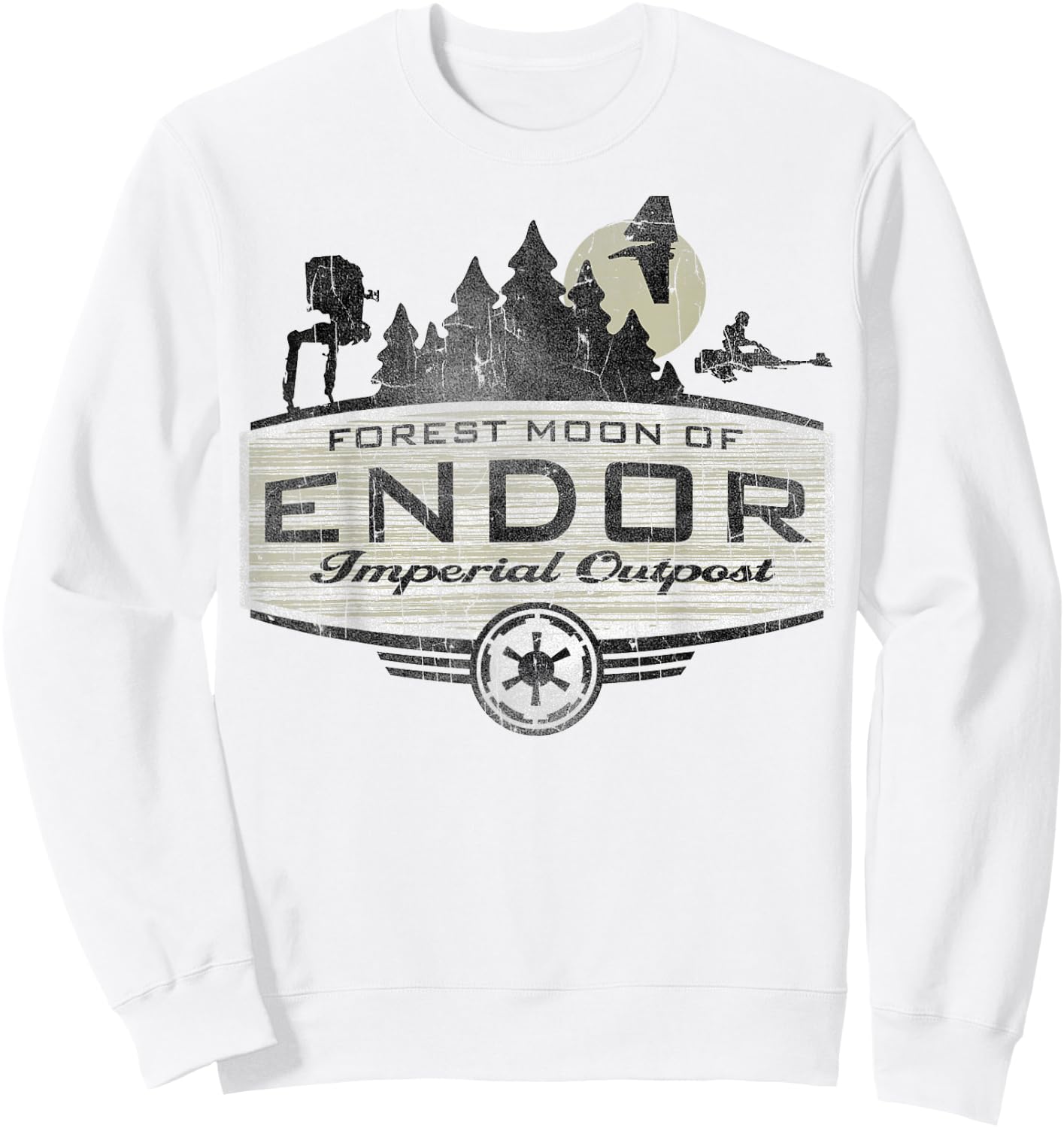 Star Wars Endor Imperial Outpost Destination Sweatshirt - Sweatshirt | White