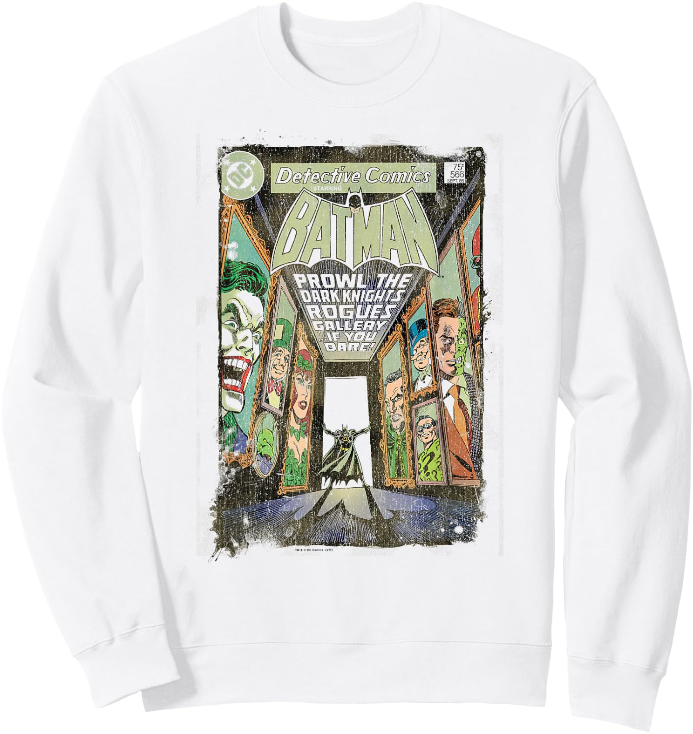 Batman Rogues Gallery Cover T Shirt Sweatshirt - Sweatshirt | White