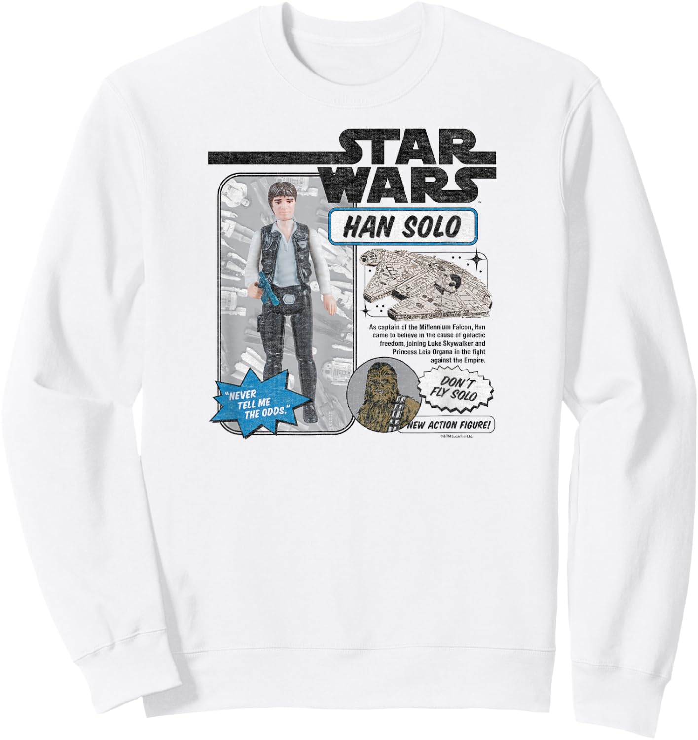 Star Wars - Han Solo Action Figure Sweatshirt - Sweatshirt | White