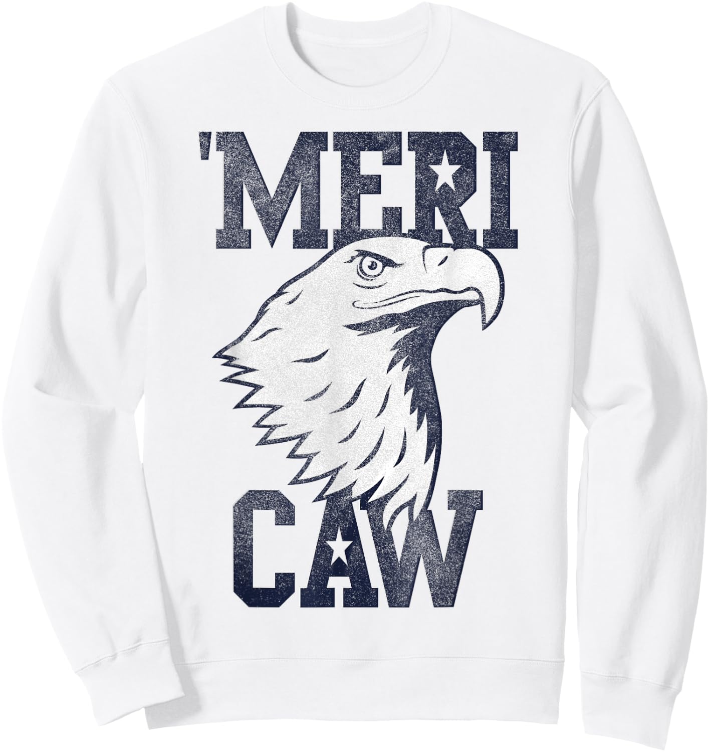 Meri Caw Eagle Head Sweatshirt - Sweatshirt | White