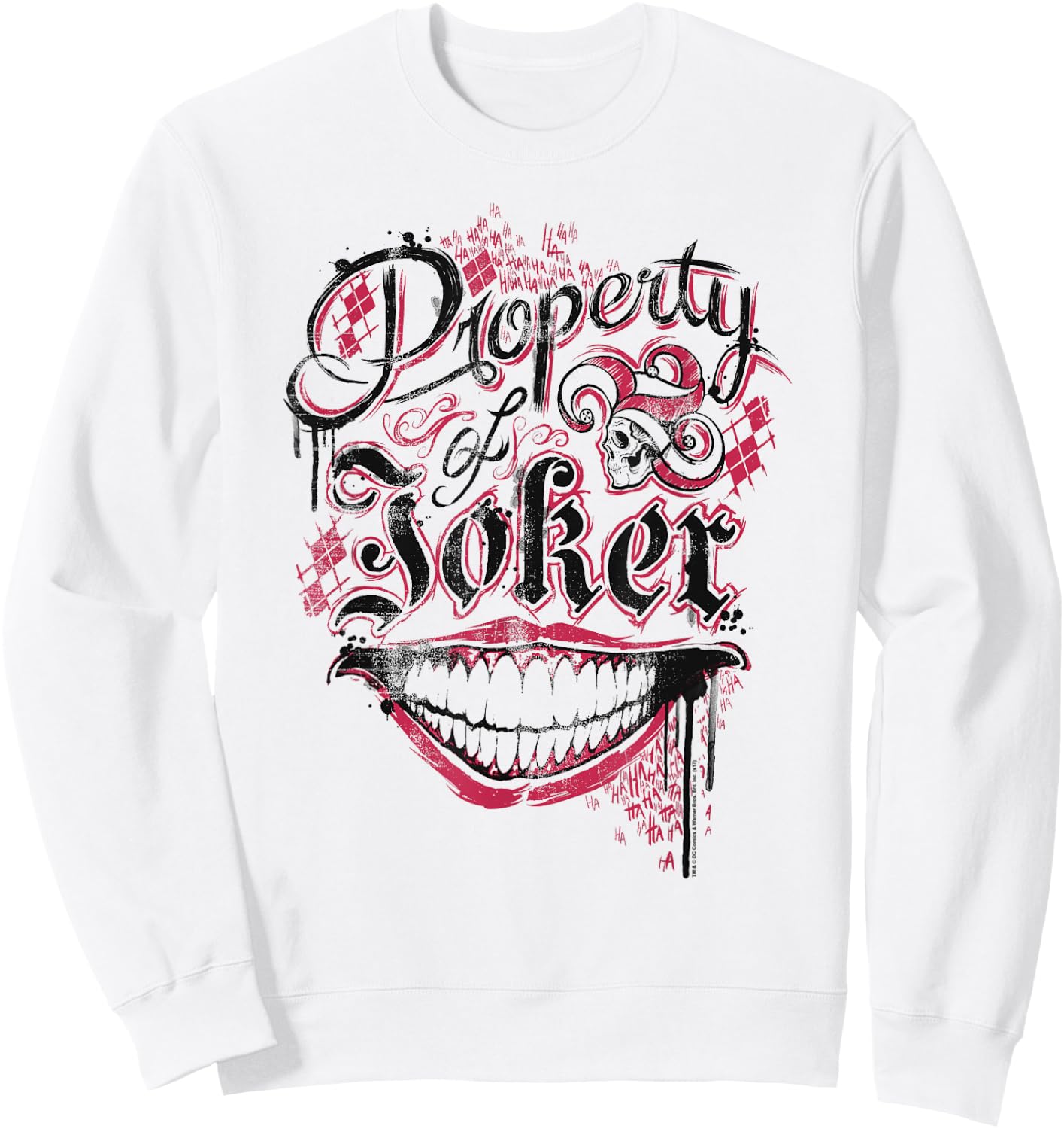 Suicide Squad Property of T Shirt Sweatshirt - Sweatshirt | White