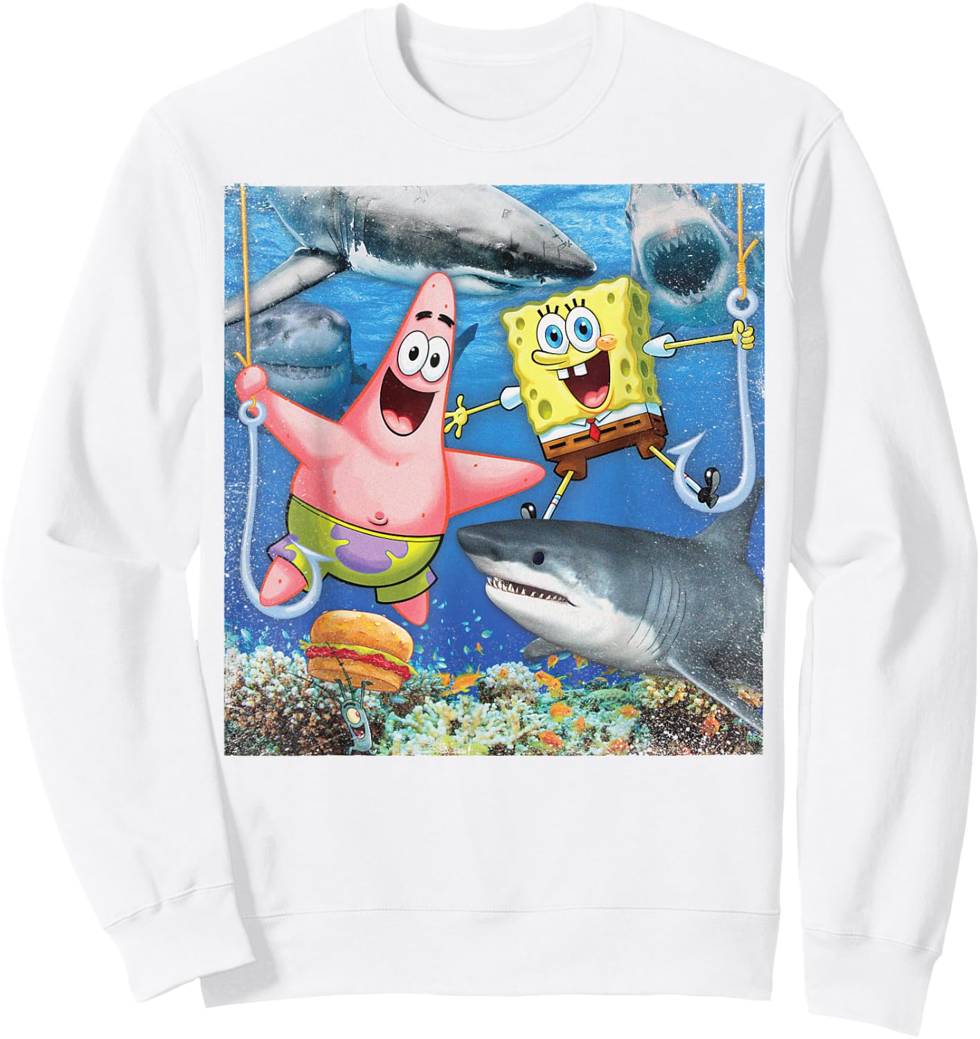 Spongebob SquarePants & Patrick Picture Perfect Sweatshirt - Sweatshirt | White