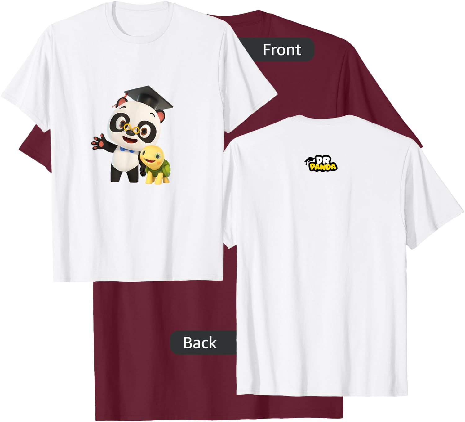 Dr. Panda & Toto Official T-Shirt - T-Shirt | Maroon
