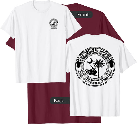 Fishing The Lowcountry Forum Beaufort Charleston T-Shirt - T-Shirt | Maroon