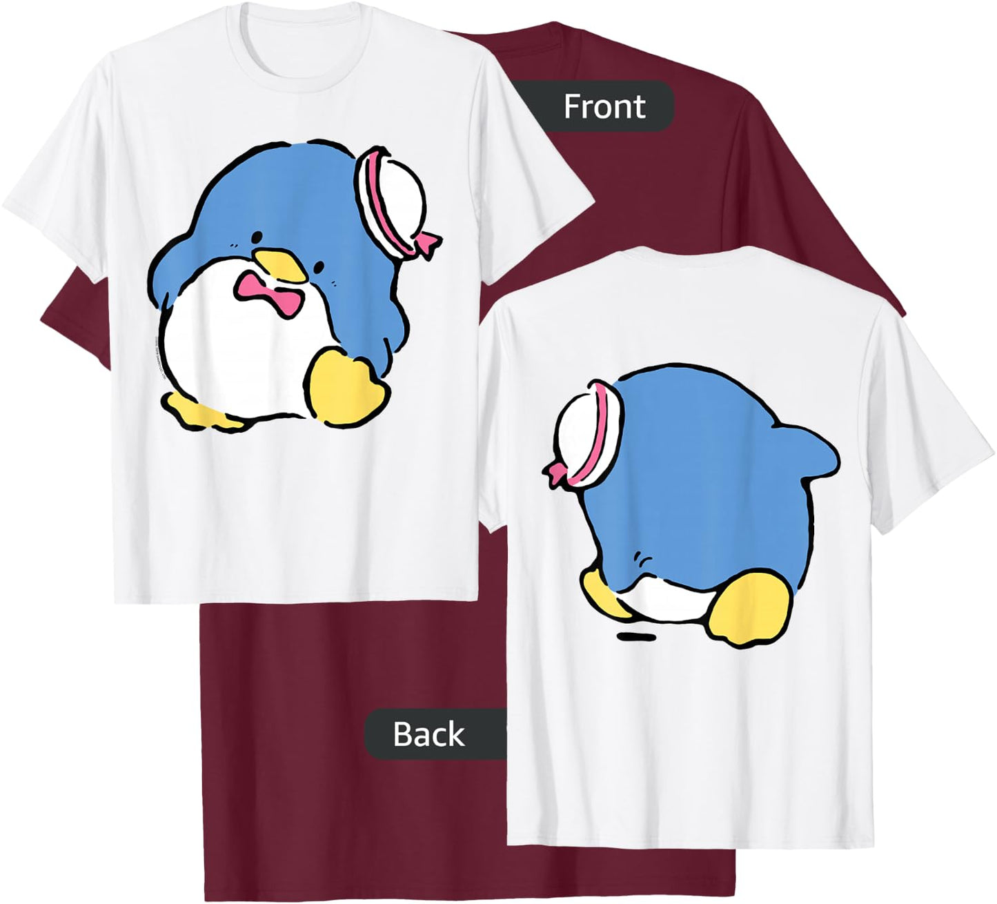 Tuxedosam Front and Back Shirt T-Shirt - T-Shirt | Maroon