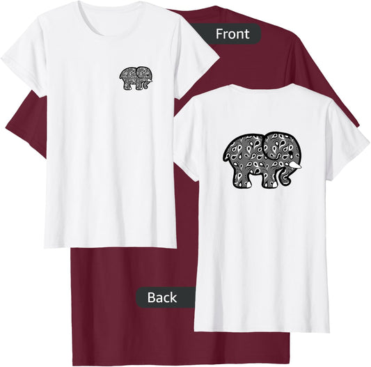 Elephant Ivory Cute Stylish Girls Gift Novelty T-Shirt - T-Shirt | Maroon