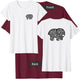 Elephant Ivory Cute Stylish Girls Gift Novelty T-Shirt - T-Shirt | Maroon