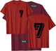 Front and Back number 7 Jersey My Favorite Player #7 T-Shirt - T-Shirt | Maroon