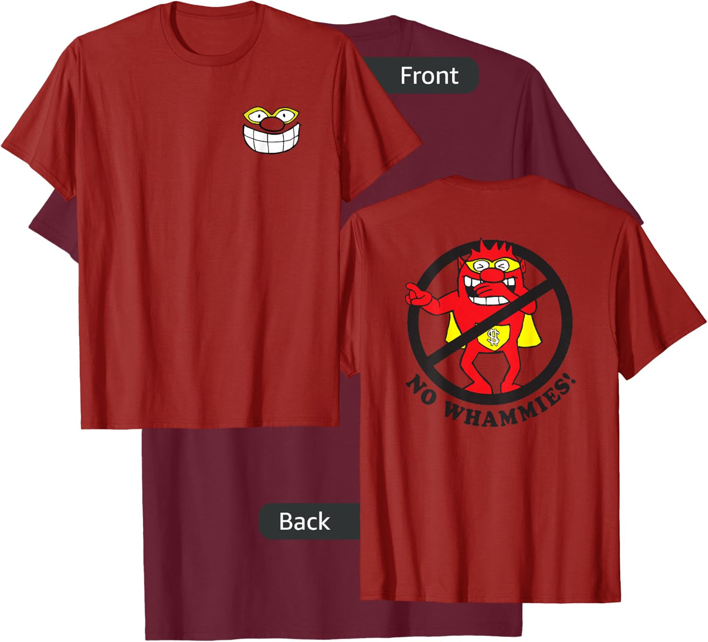 Press your Luck: No Whammies T-Shirt - T-Shirt | Maroon