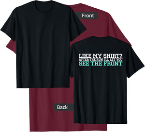 Cross Country Running Shirt With Back Print - Funny XC Shirt T-Shirt - T-Shirt | Maroon