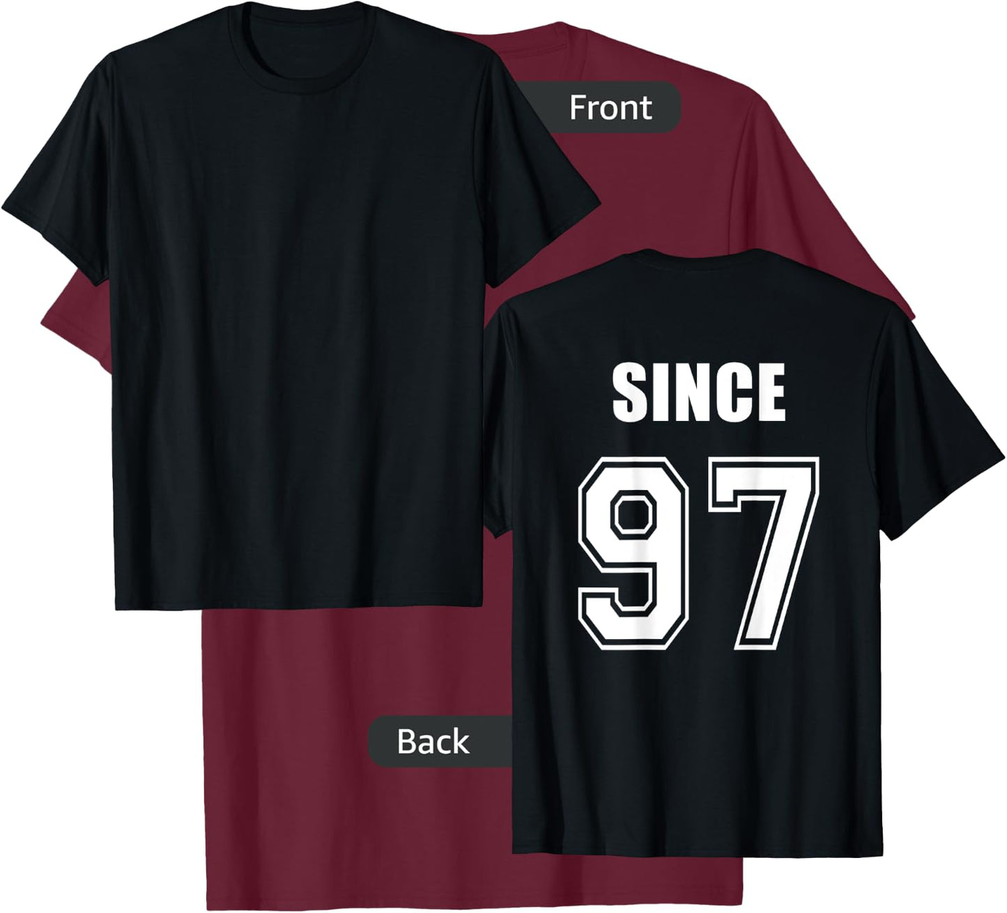 Together since 1997 -couple shirts-Lovers Shirts- King Queen T-Shirt - T-Shirt | Maroon