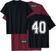 Number 40 Sports Player Number BACK Of Shirt Only T-Shirt - T-Shirt | Maroon