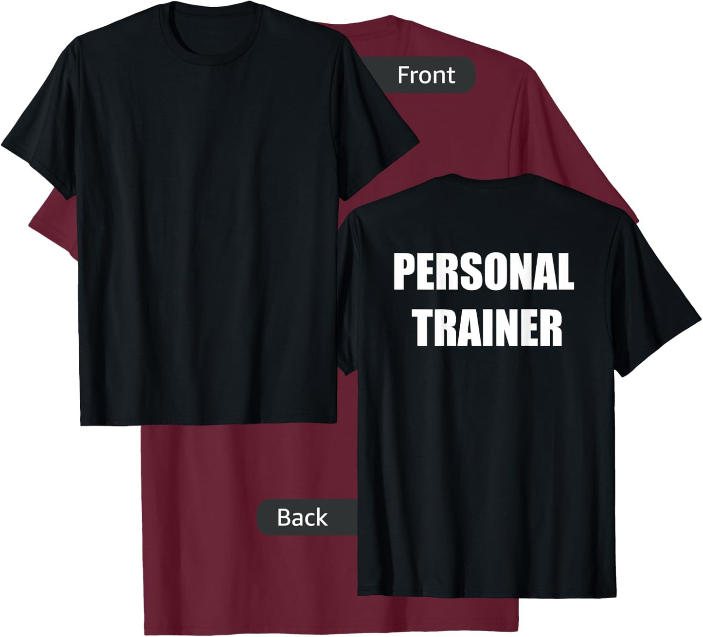Personal Trainer - Back Only - Classic T-Shirt - T-Shirt | Maroon