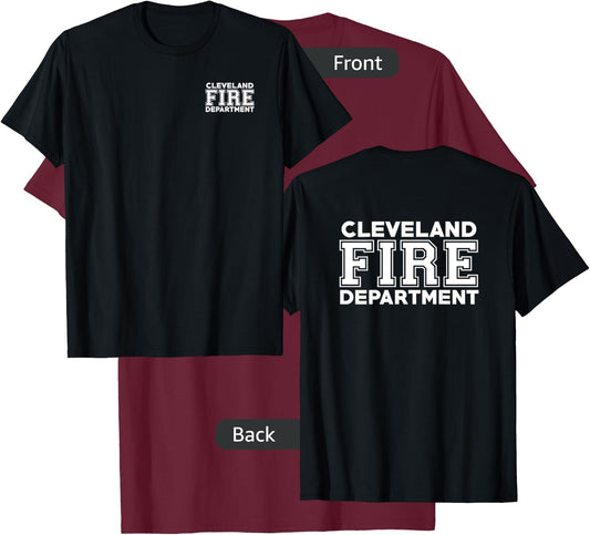City of Cleveland Fire Rescue Ohio Firefighter Duty T-Shirt - T-Shirt | Maroon