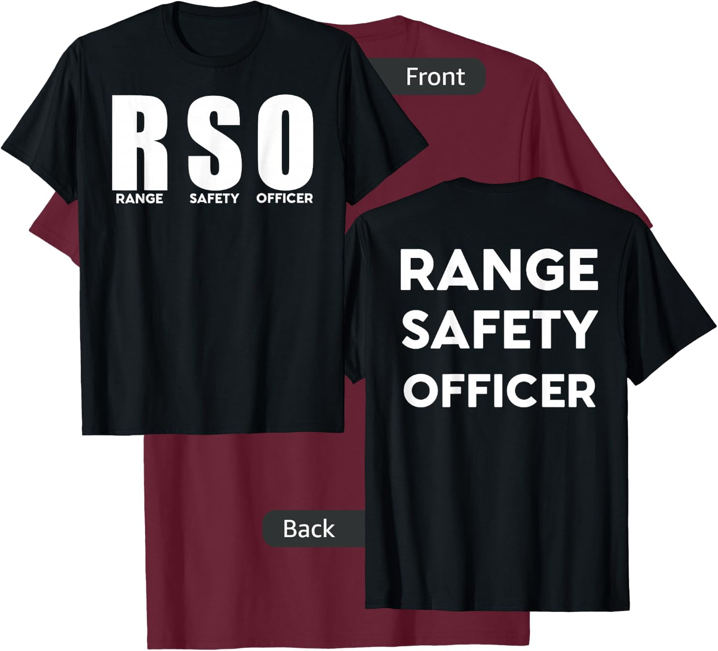 Range Safety Officer T-Shirt - T-Shirt | Maroon