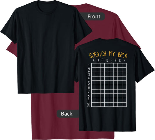 Back Scratching Shirt Co. Back Scratcher Shirt, Scratch My Back - -Adult, Black, Small T-Shirt - T-Shirt | Maroon