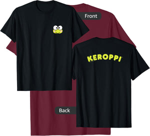 Keroppi Front and Back Logo Shirt T-Shirt - T-Shirt | Maroon