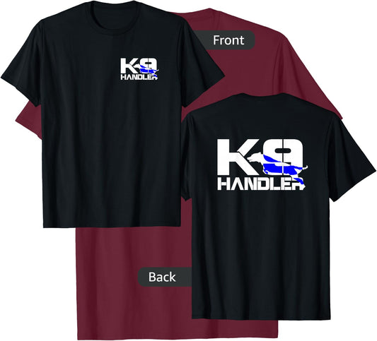 K-9 Handler Police LEO Off Duty Cops Law Enforcement T-Shirt - T-Shirt | Maroon