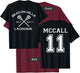 Beacon Hills Lacrosse McCall 11 Teen Wolf Inspired T-Shirt - T-Shirt | Maroon