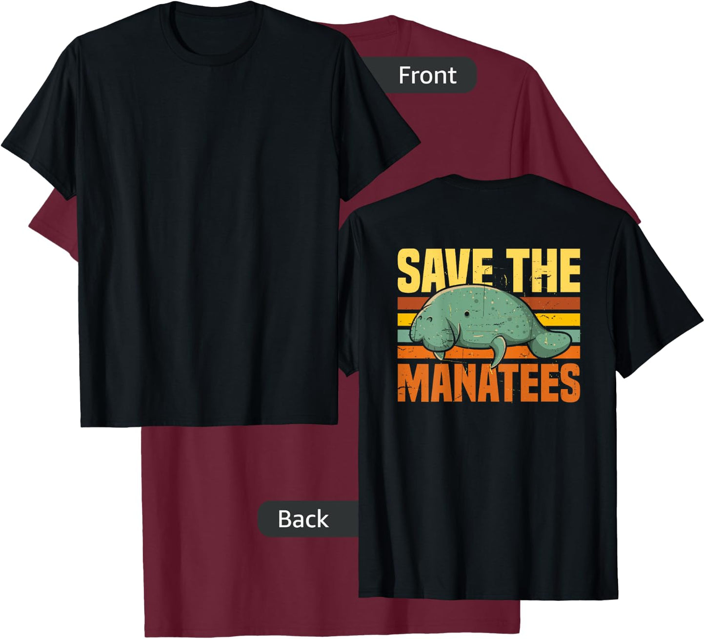 Save the manatees shirt, Manatee t shirt gifts, Sea Cow Gift T-Shirt - T-Shirt | Maroon